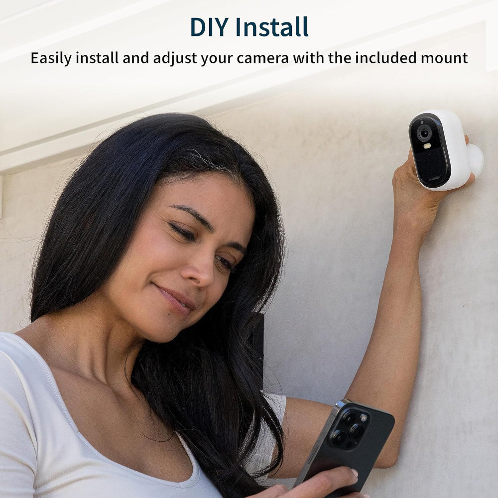 Arlo Essential VMC3050 2K Outdoor Security Camera with Power Over Ethernet Adapter (PoE)