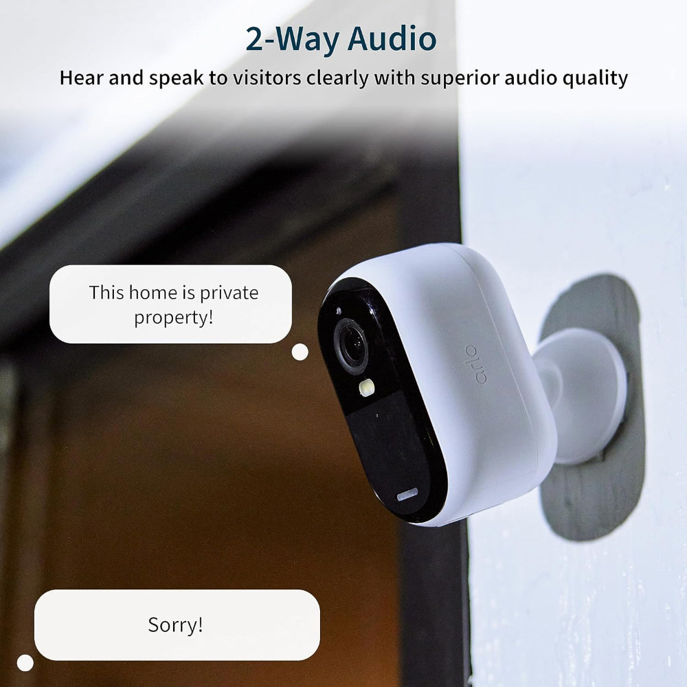Arlo Essential VMC3050 2K Outdoor Security Camera with Power Over Ethernet Adapter (PoE)
