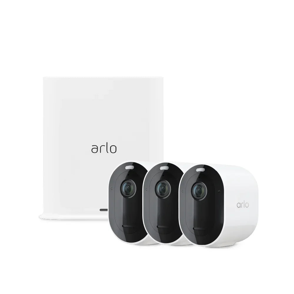 Arlo Pro 5 VMC4360P 2K Quad HD Wireless HDR Security Camera Bundle - 3 Camera