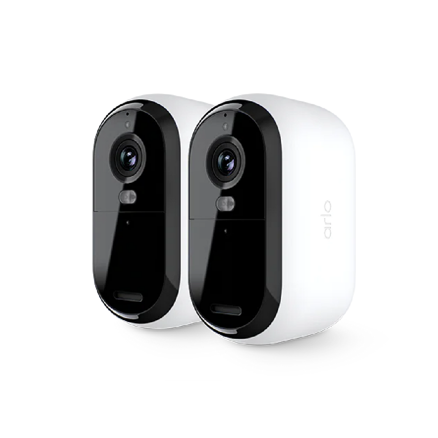 Arlo Essential 3 2K Outdoor Wireless Battery-Powered Security Camera With Spotlight - 2 Camera Pack