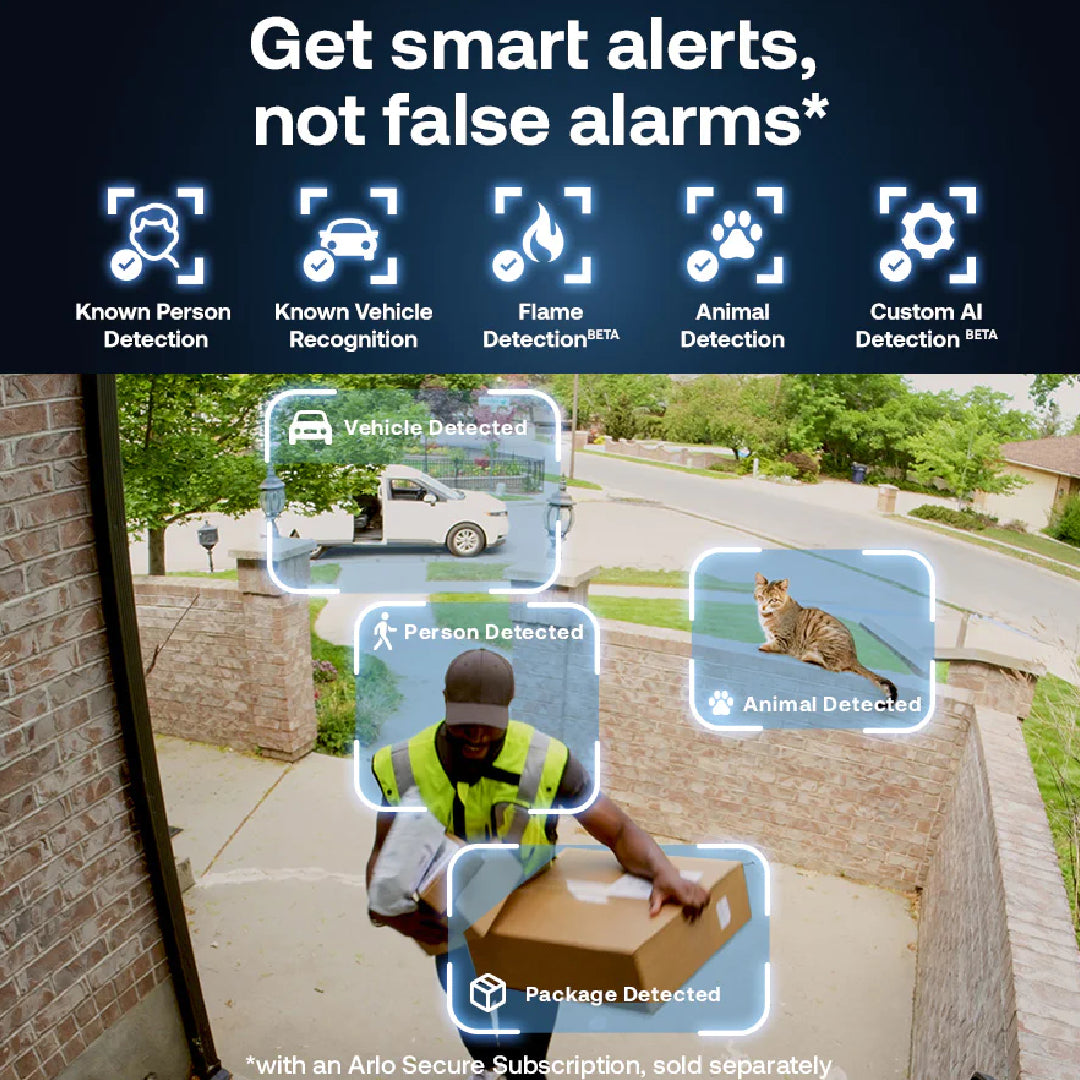 Arlo Essential 3 2K Outdoor Wireless Battery-Powered Security Camera With Spotlight - 1 Camera Pack