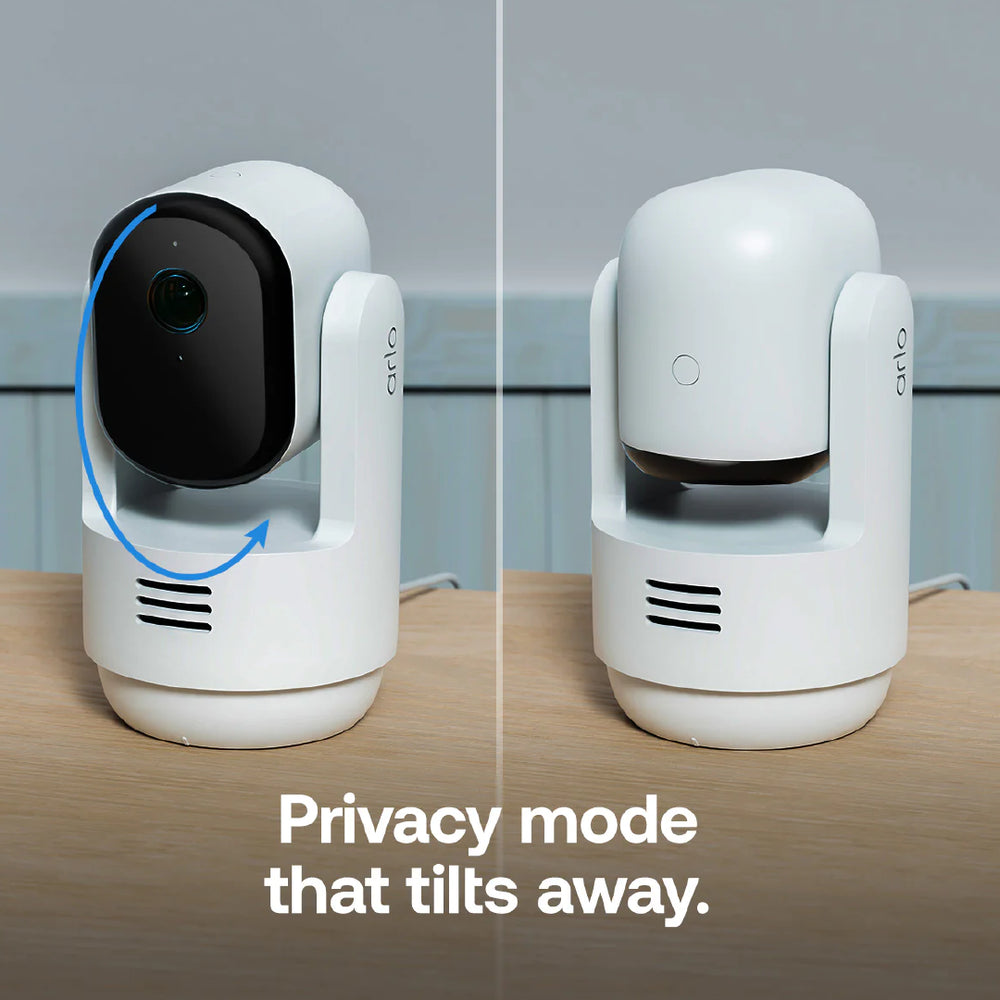 Arlo Essential 3 2K Pan Tilt Indoor Wired Security Camera