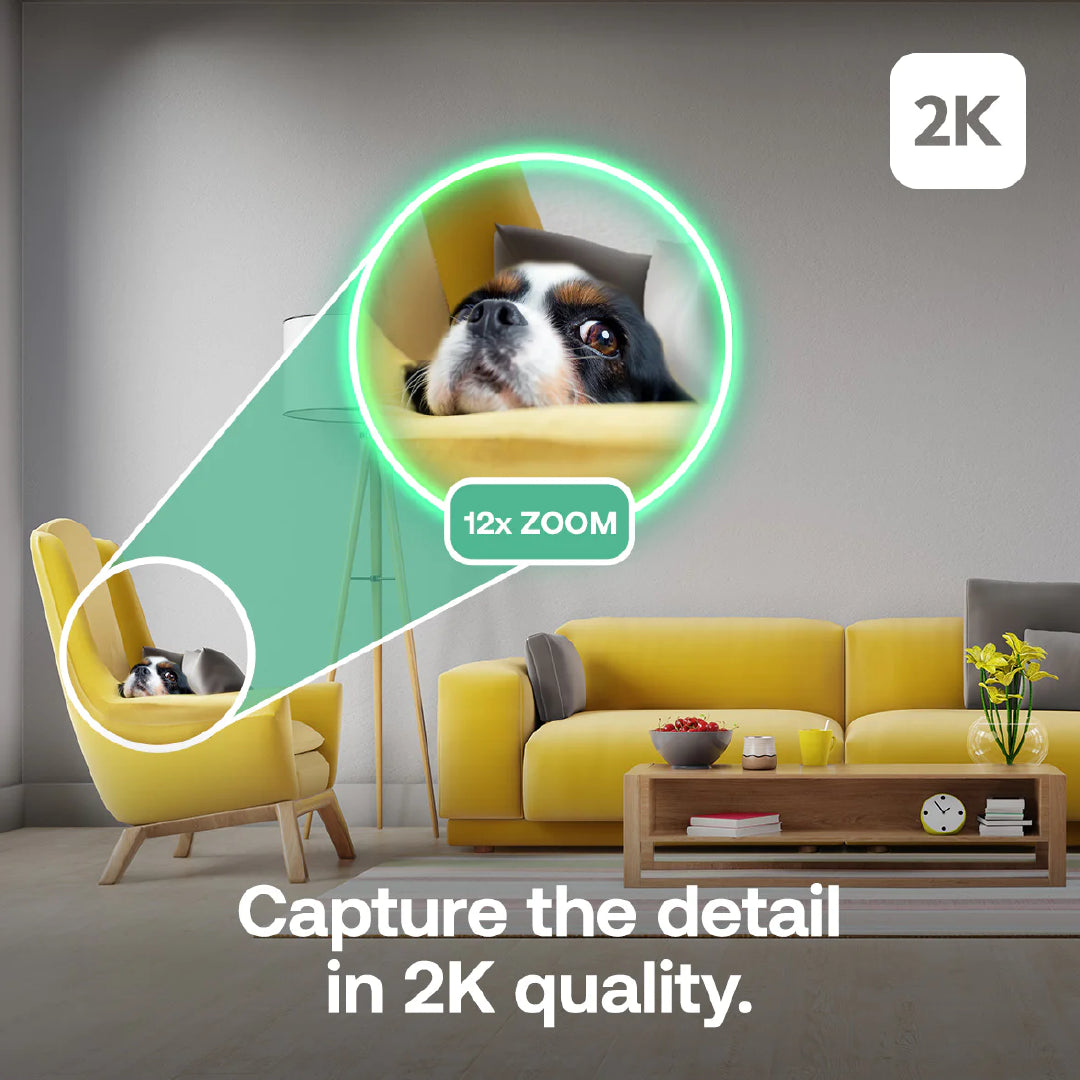 Arlo Essential 3 2K Pan Tilt Indoor Wired Security Camera