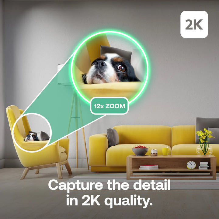 Arlo Essential 3 2K Pan Tilt Indoor Wired Security Camera