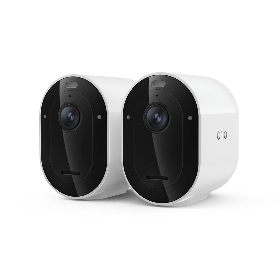 Arlo Pro 6 2K+ Outdoor Wireless Battery-Powered Security Camera With Spotlight - 2 Camera Pack