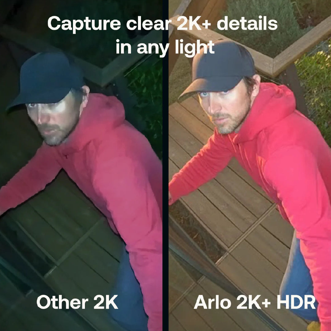 Arlo Pro 6 2K+ Outdoor Wireless Battery-Powered Security Camera With Spotlight - 2 Camera Pack