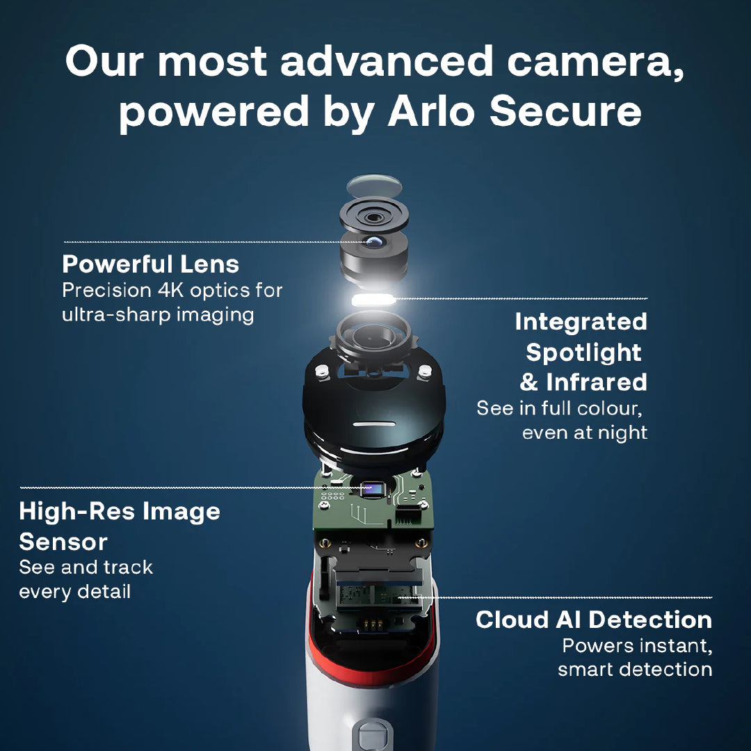Arlo Ultra 3 4K Outdoor Wireless Battery-Powered Security Camera With Spotlight - Add On Cam