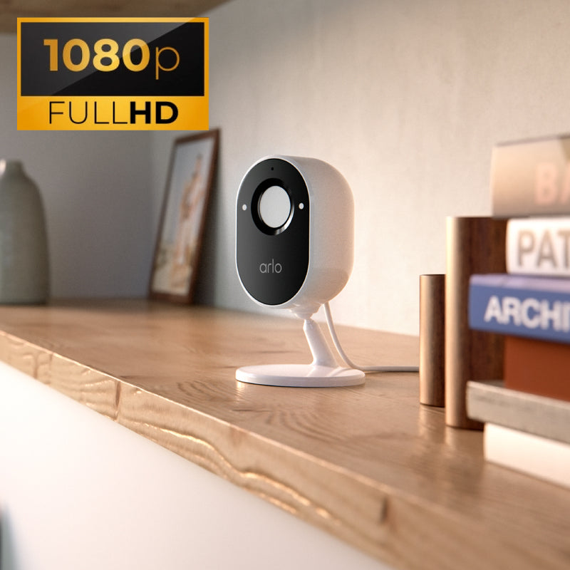 Arlo Essential 1080p FHD Indoor Camera + Arlo Essential Wire-Free Video Doorbell Bundle