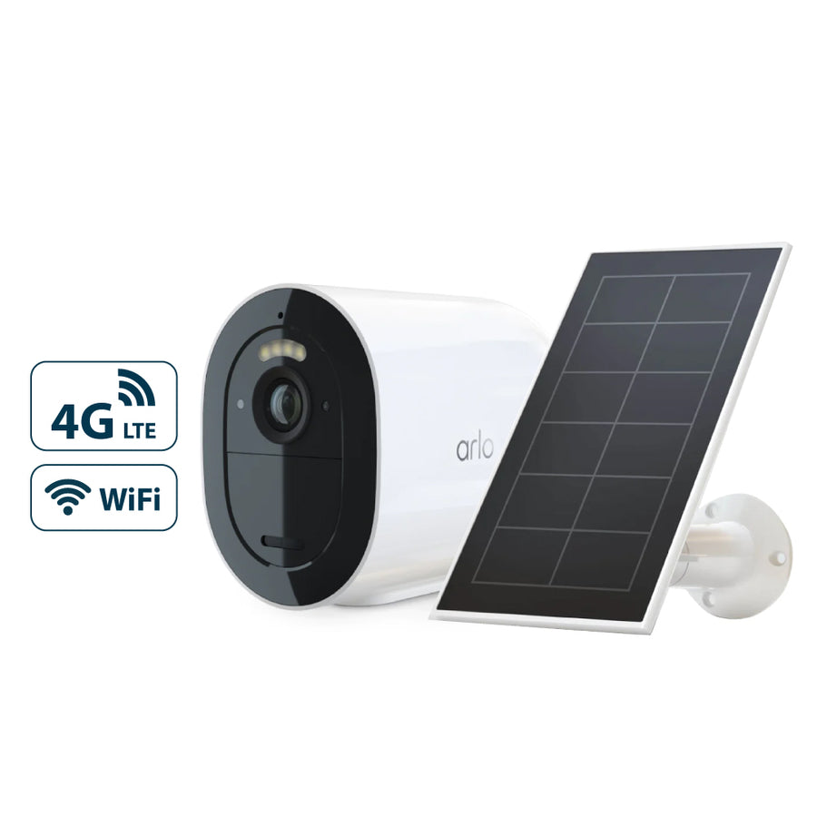 Arlo Go 2 LTE/Wi-Fi Security Camera and Ultra Solar Panel Charger Bundle